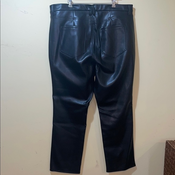 Womens Good American Faux Leather Pants Plus Size - Picture 4 of 4